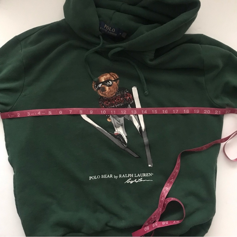 Polo by Ralph Lauren Forest Green Bear Ski Hoodie - Picture 12 of 12